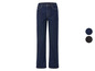 Dunkelblaue Jeans mit hoher Taille.