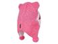 Rosa Kinderbeanie mit Ohren und Bommeln