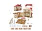 SYLVANIAN FAMILIES Stadthaus Puppenhaus mit Dachzimmer und Zubehör, zerlegt.