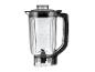 Transparenter Mixerkrug mit Messskala bis 1000 ml, 32 oz und 4 Tassen.