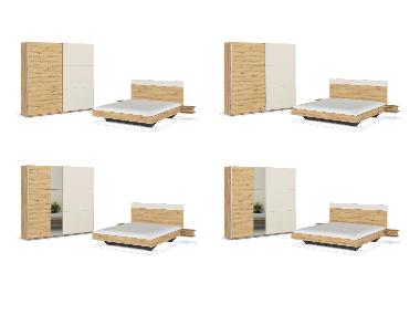 rauch BLUE Schwebetürenschrank »Monza Set«,inkl. Bett und Nachttische