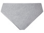 Graue Damen-Unterhose aus Baumwolle.