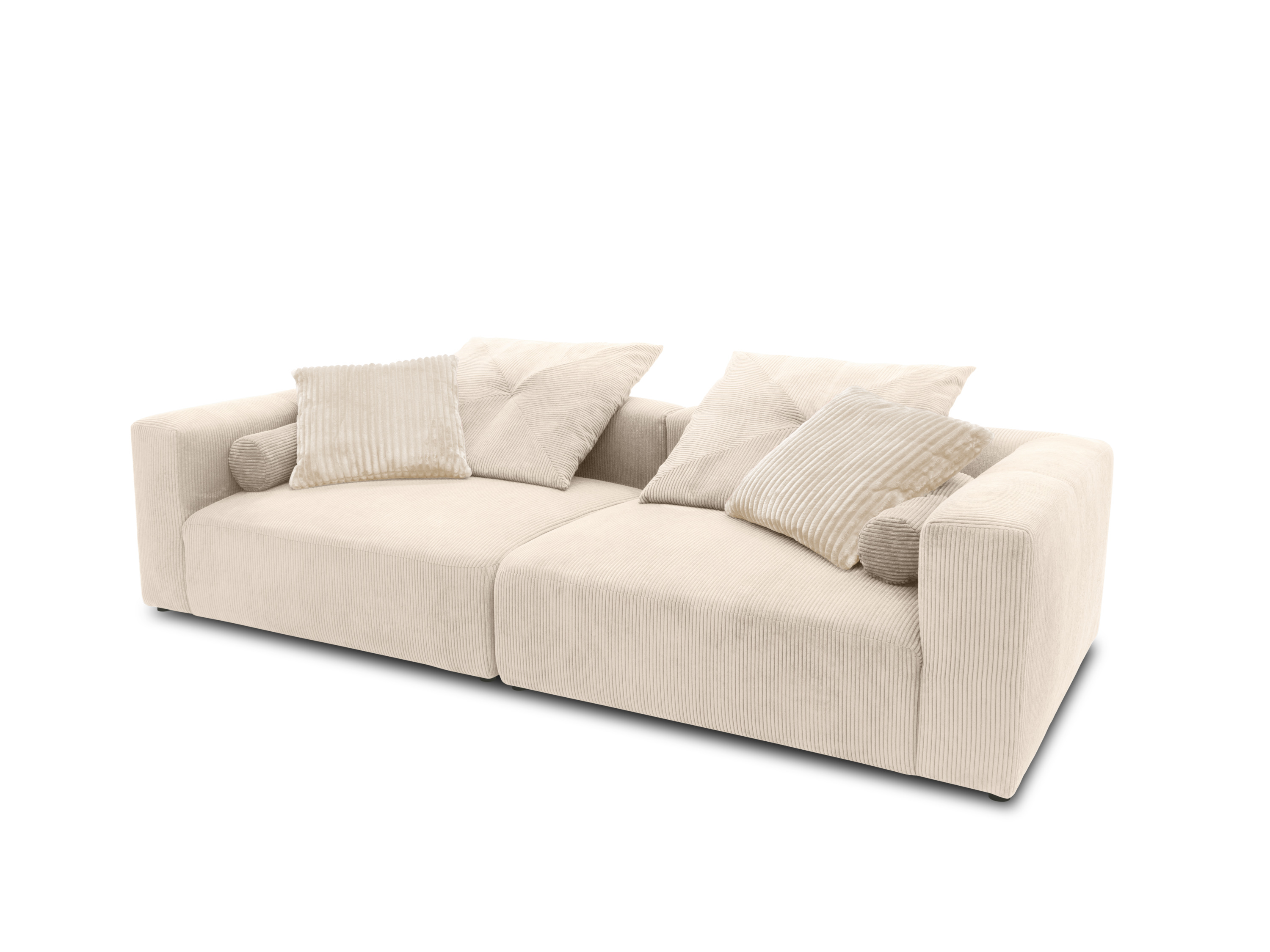 Thumbnail - Domo Bigsofa »Nantes«, mit Federkernpolsterung (Creme)