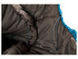 Ein blauer Schlafsack mit Kordelzug