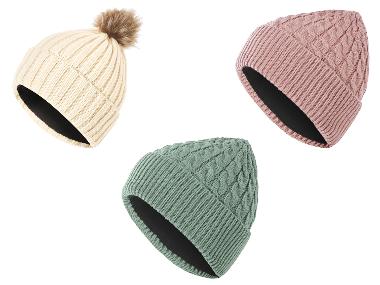 ESMARA® Damen Strickmütze mit Fleece