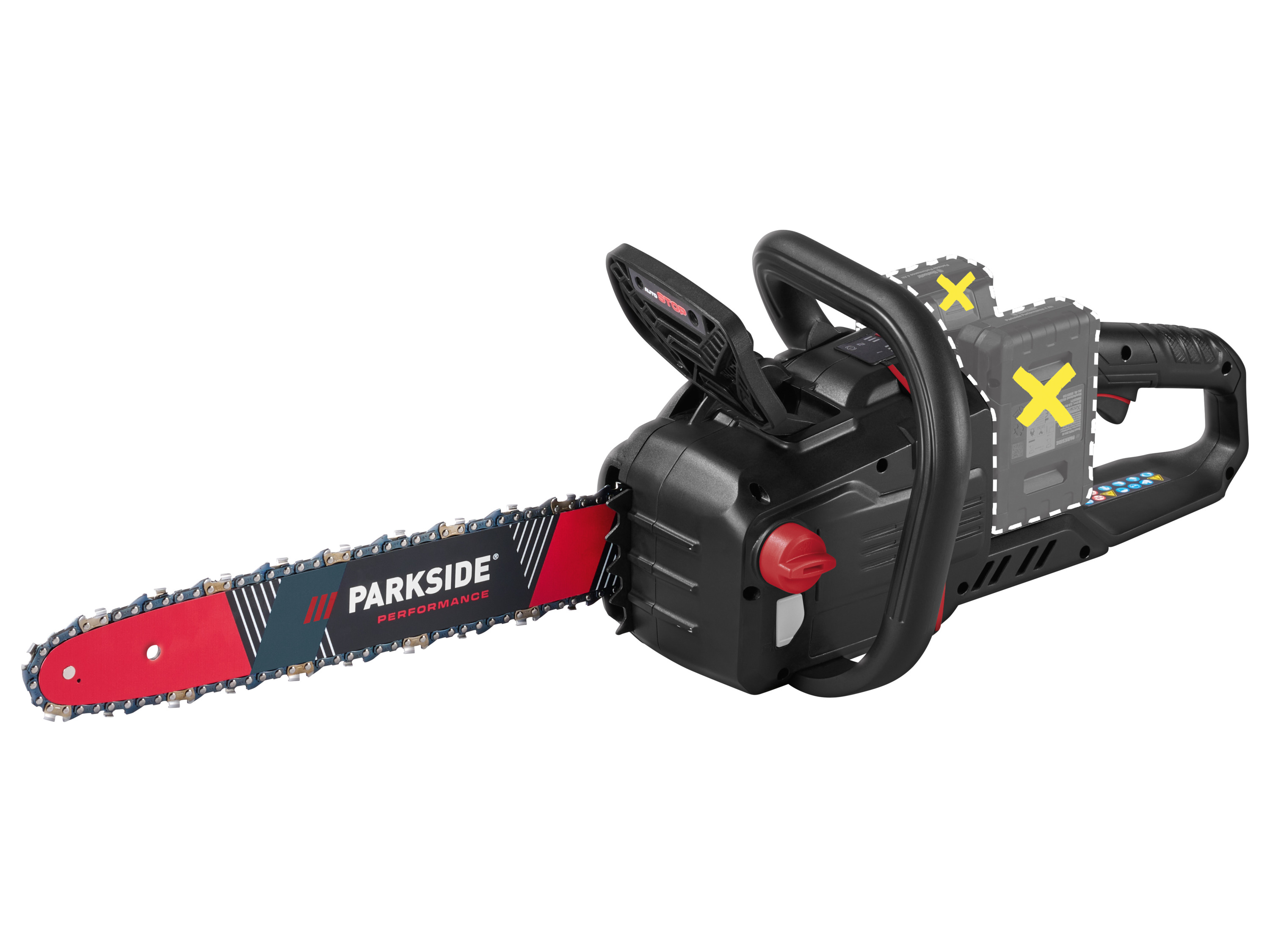 PARKSIDE PERFORMANCE® 40 V Akku-Kettensäge »PPKSA 40-Li C3«, ohne Akkus und Ladegerät