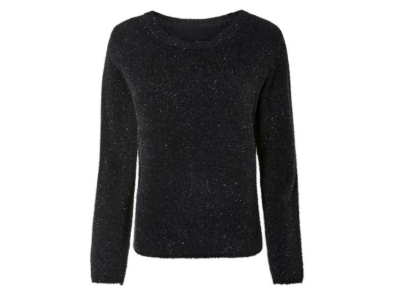 Ein schwarzer Pullover mit Glitzer.