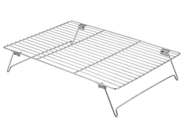 Klappbarer Kühlrost aus Chrom.