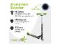 Aluminium Scooter mit verstellbarem Lenker (63-83 cm), ab 6 Jahren, mit Leuchtrollen, GS-geprüft, 125 mm schnell und wendig.