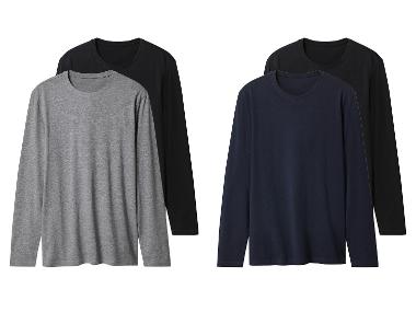 esmara Men Herren Langarmshirts, 2 Stück