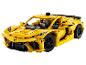 Gelbes LEGO Technic Corvette ZR1 Modellauto