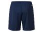 Dunkelblaue Sport Shorts mit Erima-Logo.