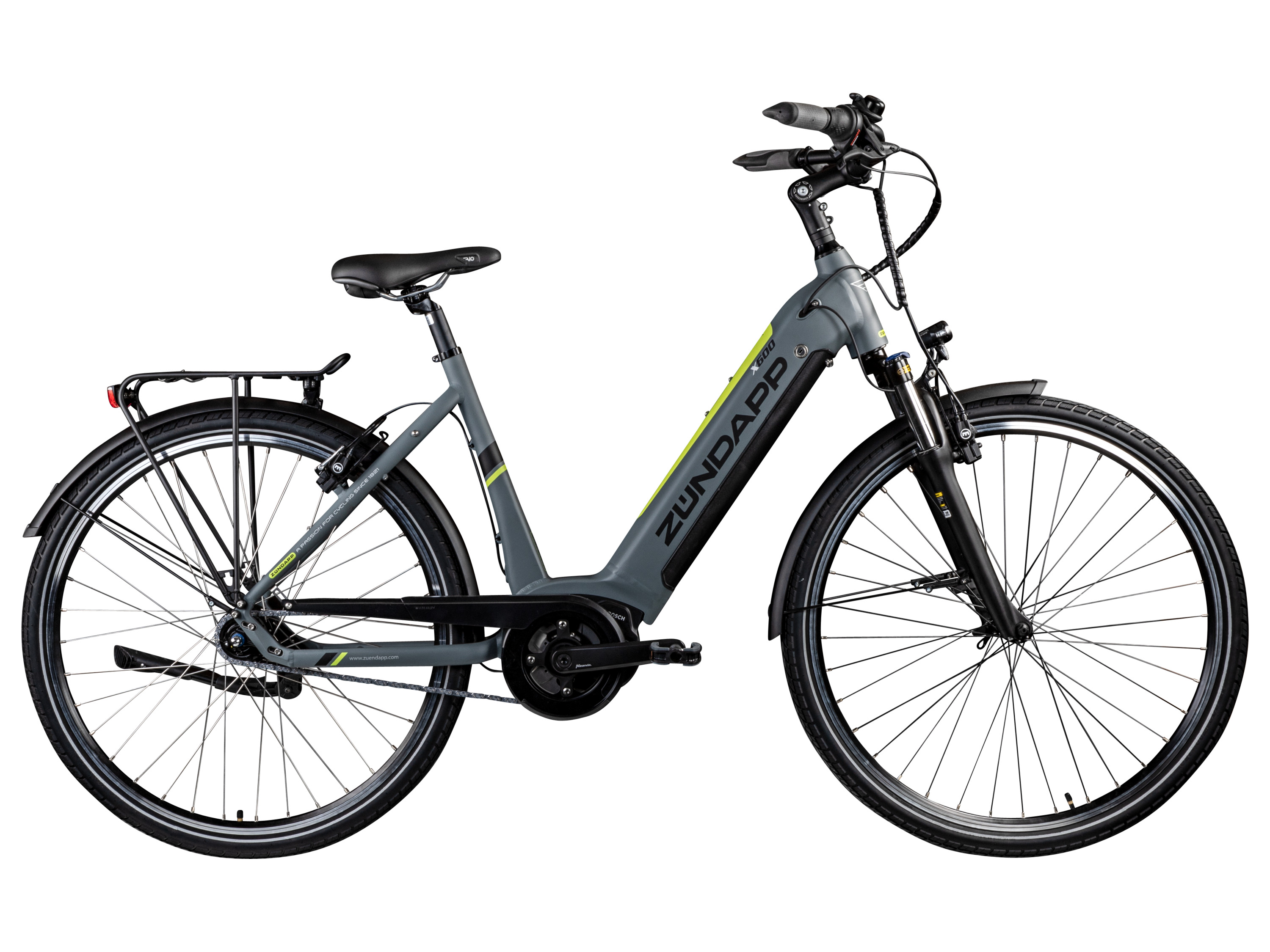 ZÜNDAPP X600 E-City Bosch Mittelmotor (grau/gelb)