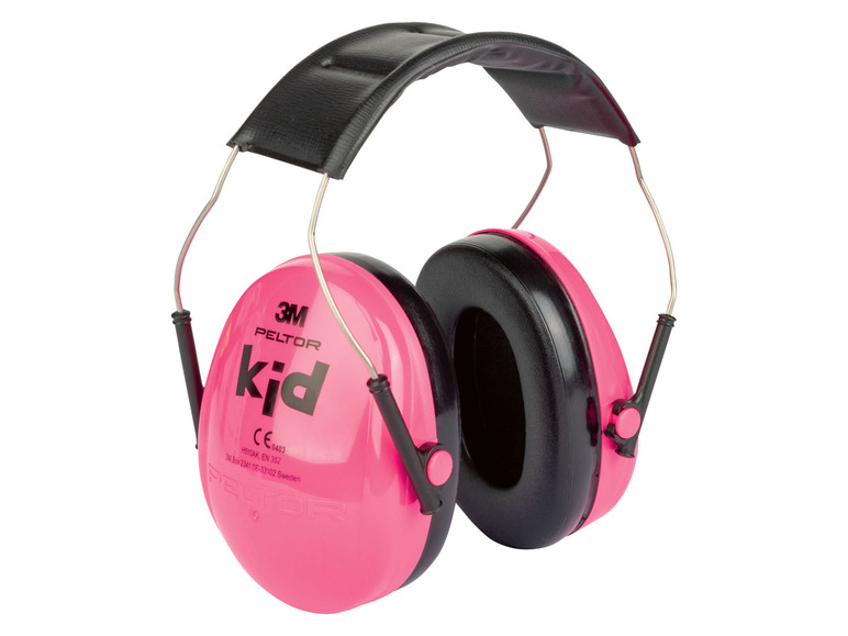 Rosa Gehörschutz für Kinder von 3M Peltor.