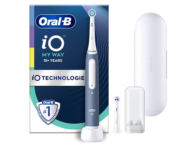 Gehe zu Vollbildansicht: Oral-B iO My Way Elektrische Zahnbürste, Reiseetui, ocean blue - Bild 1