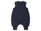 Dunkelblauer Babyschlafsack mit weißen Sternen
