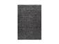 Rechteckiger dunkelgrauer Teppich mit weichem, zotteligem Flor.