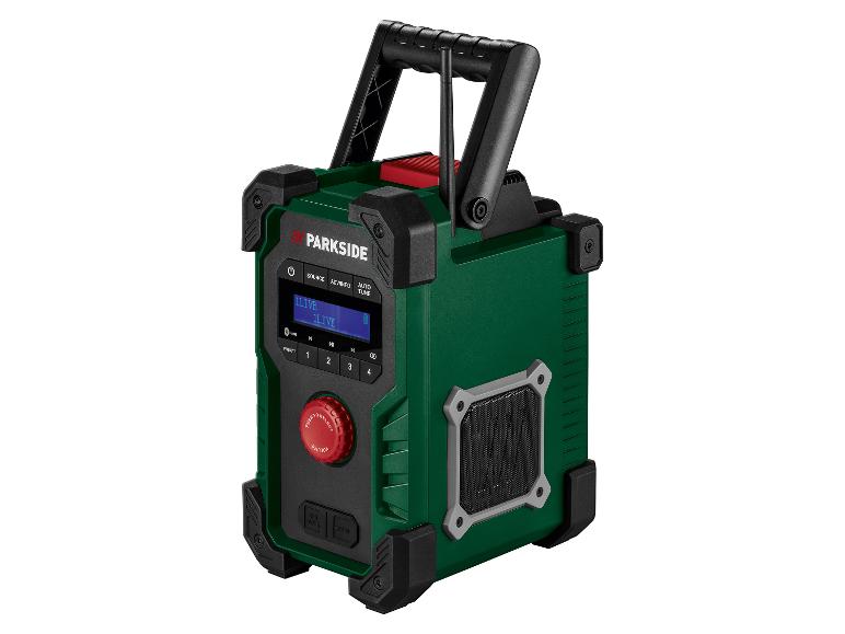 PARKSIDE Radio in Grün und Schwarz mit USB- und AUX-Eingängen