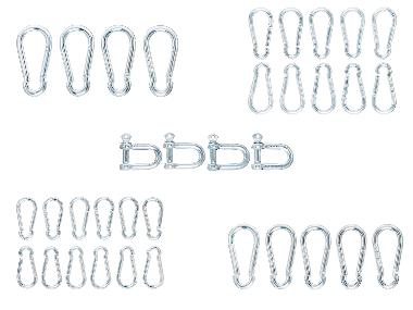PARKSIDE® Karabiner-/Schäkelhaken-Set aus Stahl