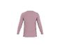 Damen-Langarmshirt in Mauve mit gewelltem Saum, Rückansicht