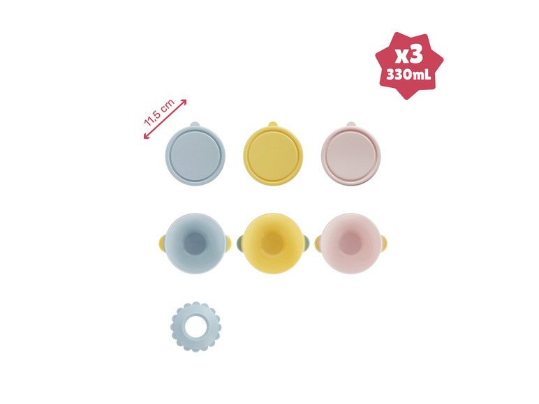 Gehe zu Vollbildansicht: Badabulle Bowls / Schalen- und Löffelset »Funcolor«, stapelbar - Bild 16