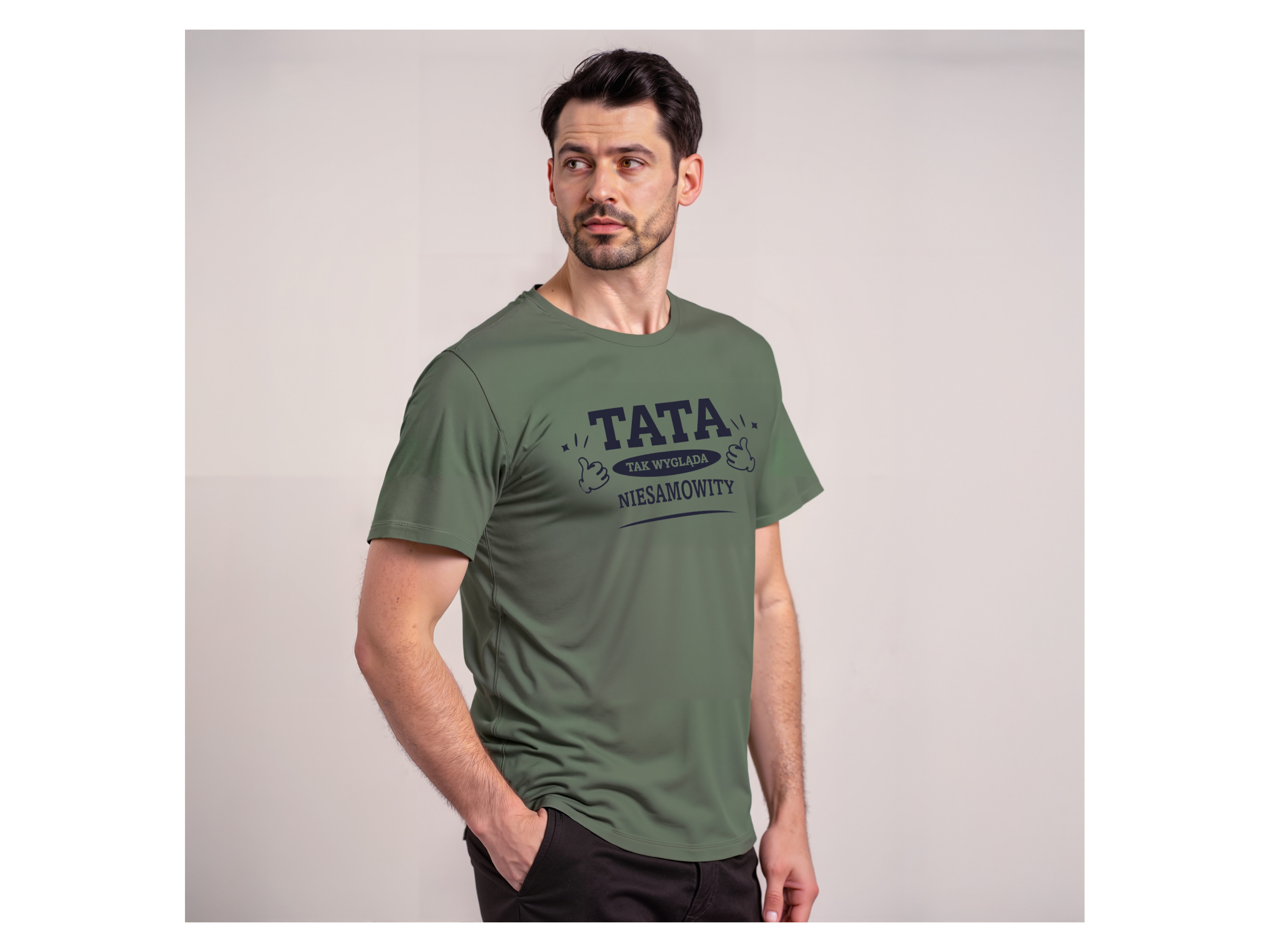 ESMARA MEN Herren T-Shirt (Grün, M (48/50)) – Bild 2 von 3