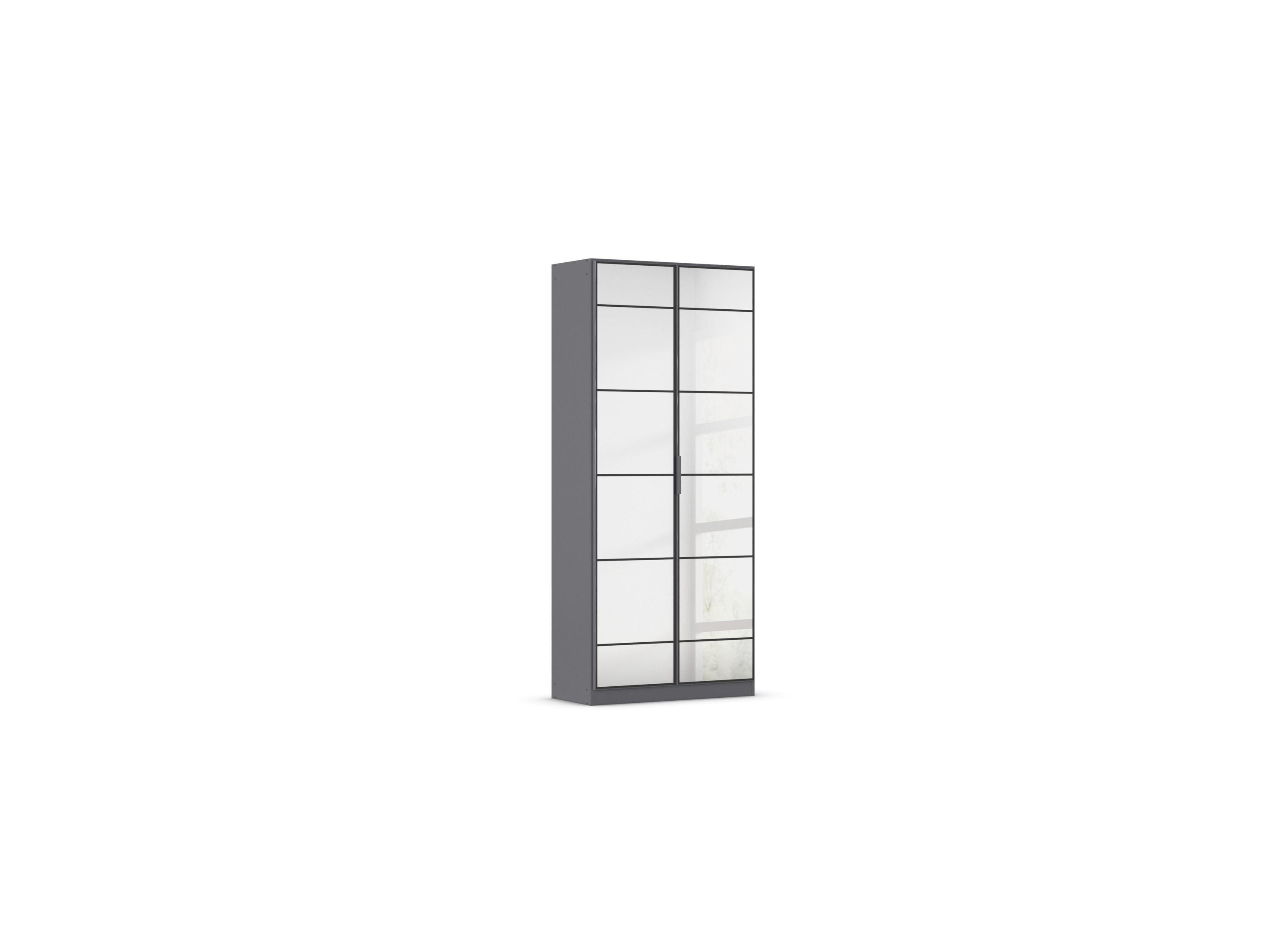 RAUCH ORANGE Acero Gardeobenschrank (Breite 91 cm/Höhe 210 cm, graumetallic, Breite 91 cm / Höhe 210 cm)