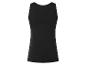 Schwarzes ärmelloses Damen-Top, Rückansicht
