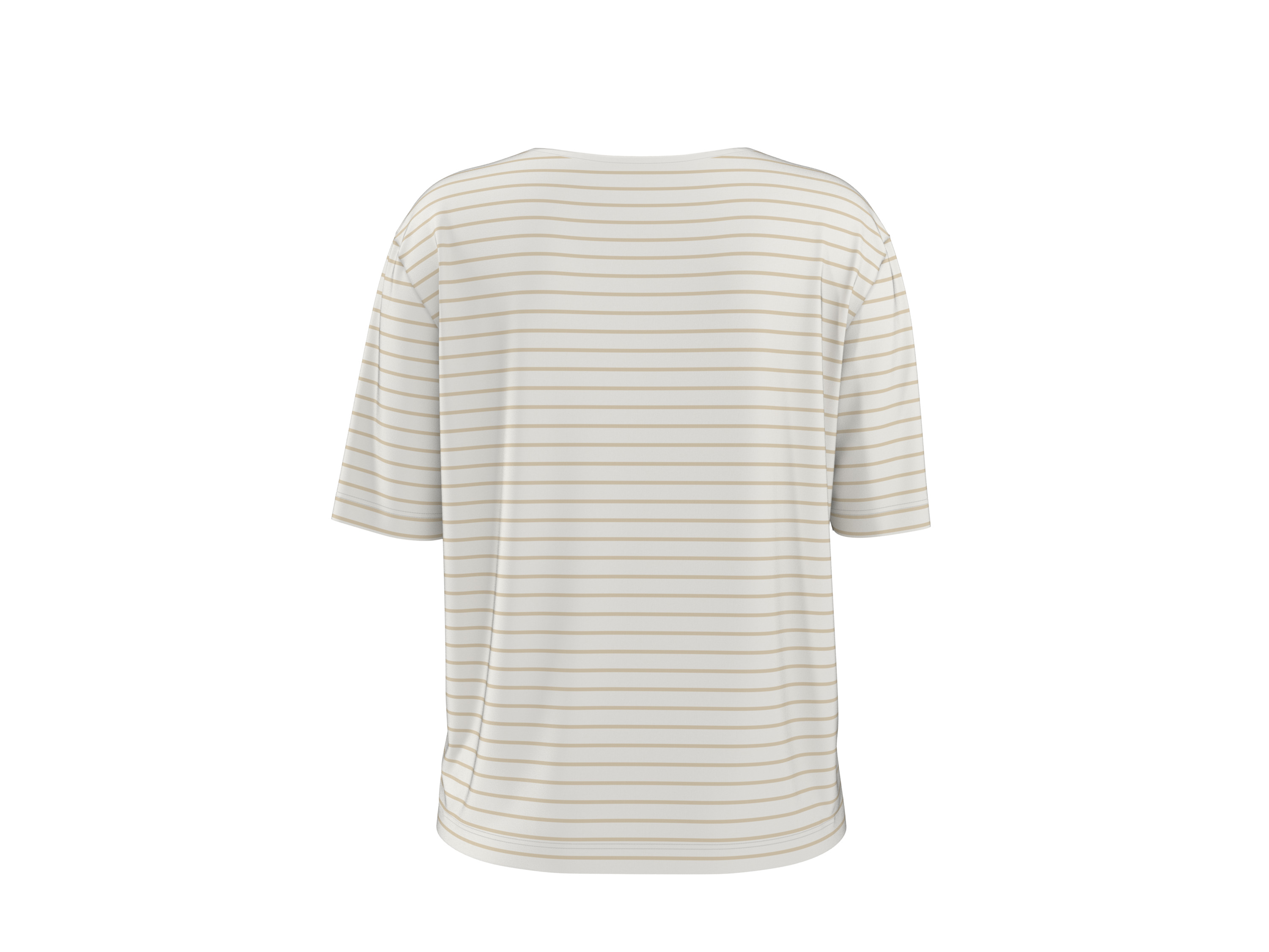 ESMARA® Damen T-Shirt (weiß/beige, M(40/42)) – Bild 4 von 4