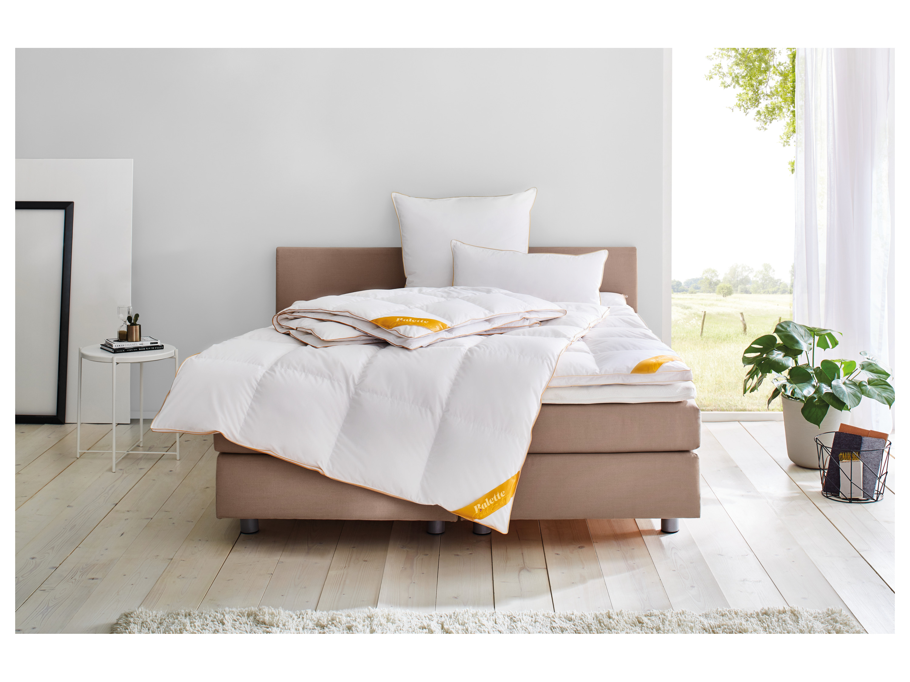 Thumbnail - Balette deLuxe Gänsedaunen- Kassettenbettdecke Gold-Edition (warm, 135 X 200 CM)