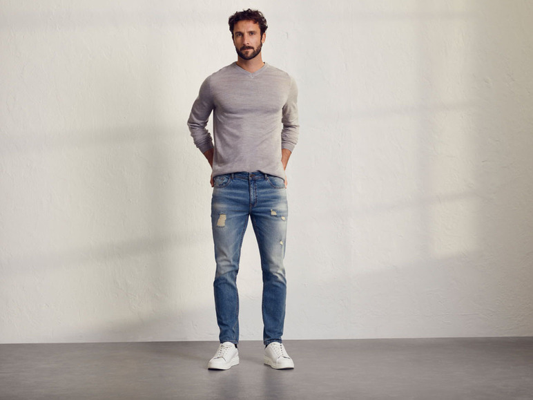 Gehe zu Vollbildansicht: LIVERGY® Herren Jeans, Tapered Fit, mit normaler Leibhöhe - Bild 9
