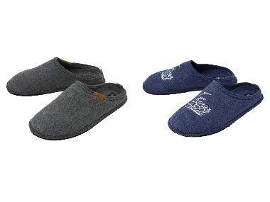 esmara Men Herren Filzhausschuhe, mit hohem Wollanteil