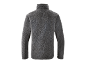 Graue Herren-Fleecejacke, Rückansicht