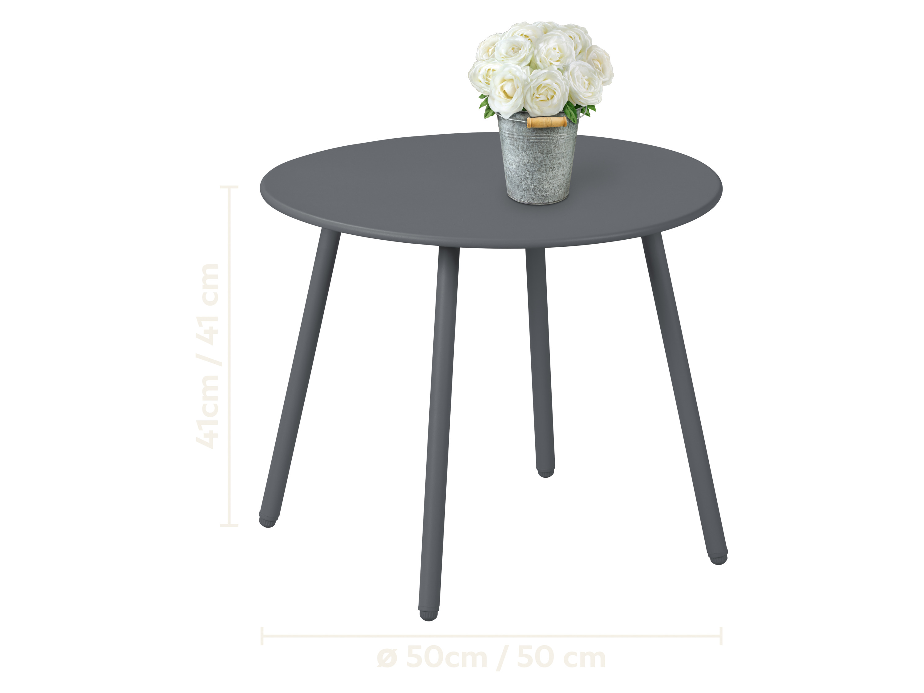 Thumbnail - LIVARNO® Gartenmöbel-Set Metall 3 tlg. (Anthrazit)