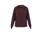 Bordeauxrotes Quarter-Zip-Sweatshirt mit Stehkragen und langen Ärmeln