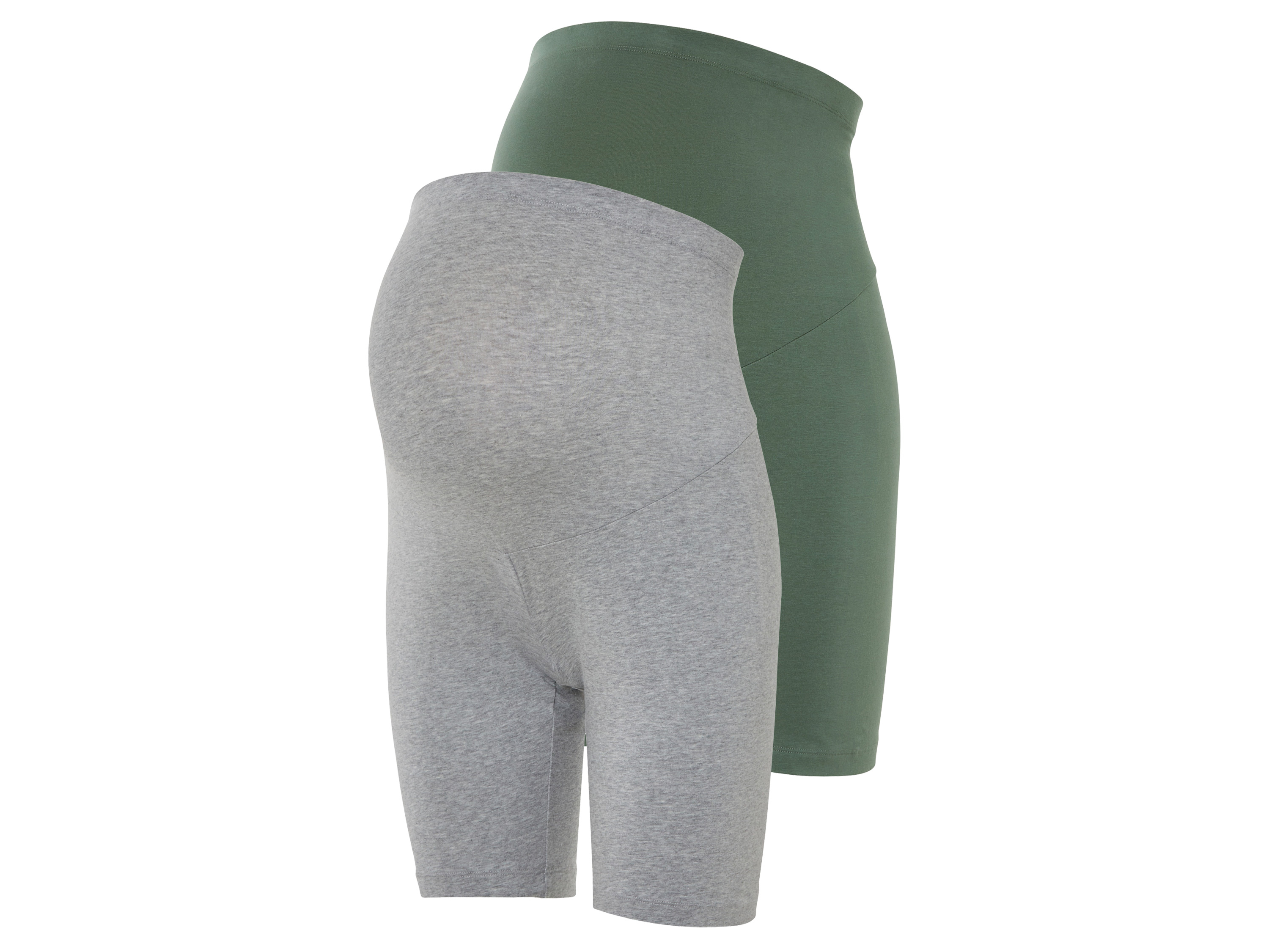 esmara® Damen Radlerhosen Umstand, 2 Stück (Grün/Grau, XS(32/34))““ | schwarz/Leopard Muster: schwarz/Leopard: 1x Leo-Print Detail: mit weichem, elastischem Bund Funktion: – Schnitt: extrahoch geschnitten Länge: Radler-Länge Material: Baumwolle Bio, 5 % Elasthan Lycra® Pflegehinweis: waschen bei max. 40 °C nicht bleichen nicht im Wäschetrockner trocknen bügeln bis 110 °C Stufe 1. Kein Bügeln mit Dampf nicht trockenreinigen Größe: XS 32/34 – XL 48/50 Meine Lidl-Größe – so einfach gehts Deine Größe findest du in der Lidl-Größentabelle . Oeko-Tex® Standard 100 Geprüft auf Schadstoffe Zertifizierungsnummer: 21.Hlk.52815 Hohenstein Htti Standard 100 by Oeko-Tex® ist die weltweit bekannteste, unabhängige Zertifizierung schadstoffgeprüfter Textil- und Lederprodukte aller Art – vom Garn und den Stoffen bis hin zum gebrauchsfertigen Artikel. Das Label bestätigt