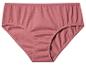 Ein Paar rosa Baumwollslips mit hoher Taille.