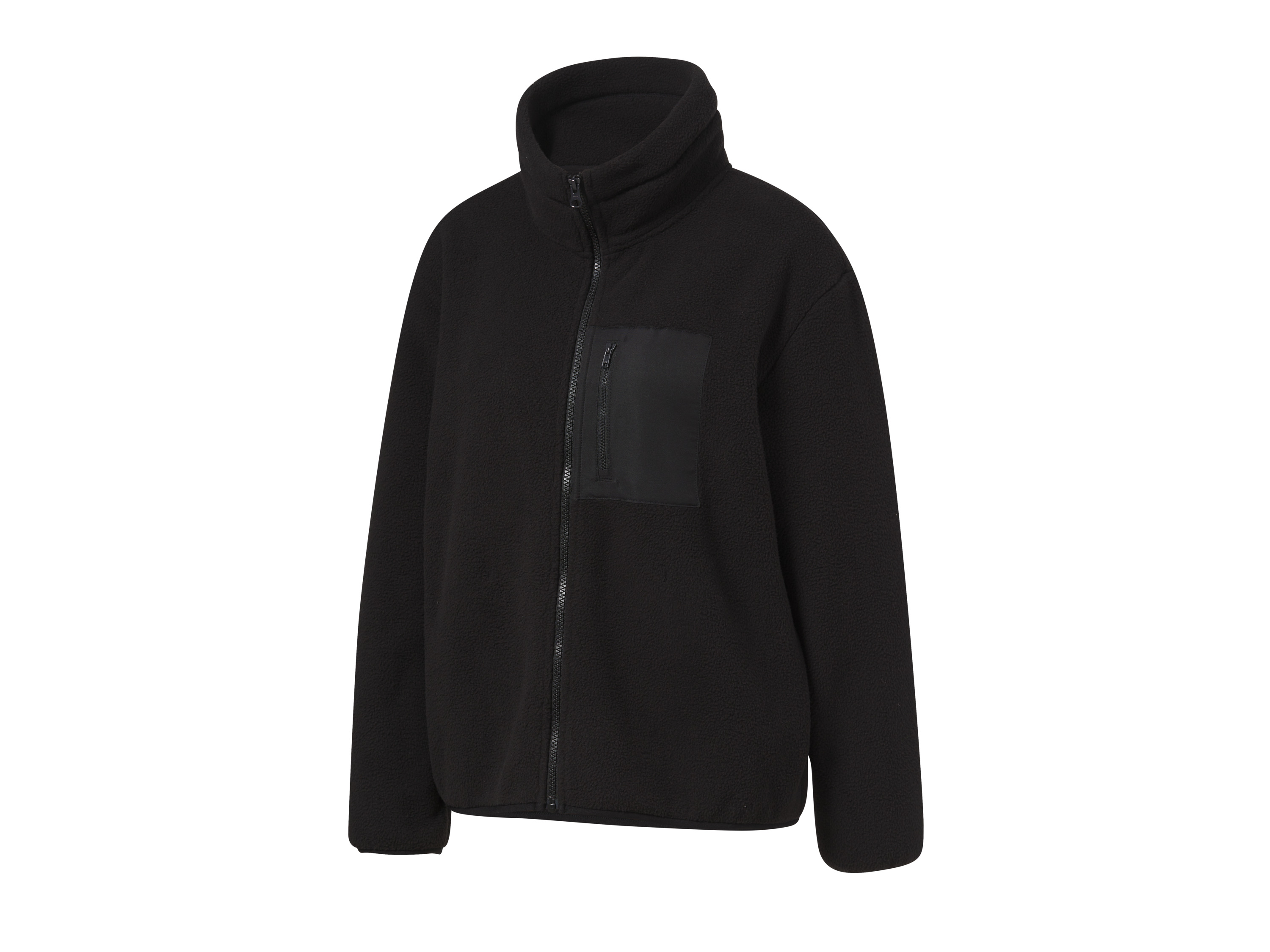 CRIVIT Damen Jacke Lammfellimitat (Schwarz, L(44/46)) | 04335814009236
