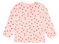 Rosa Langarmshirt mit Herzchen-Muster