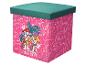 Rosa Aufbewahrungshocker mit Paw Patrol-Charakteren Marshall und Skye und Dinosaurier-Mustern