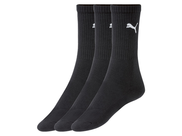 Gehe zu Vollbildansicht: Puma Herren Socken, 3 Paar, halbhoch, mit Baumwolle - Bild 2