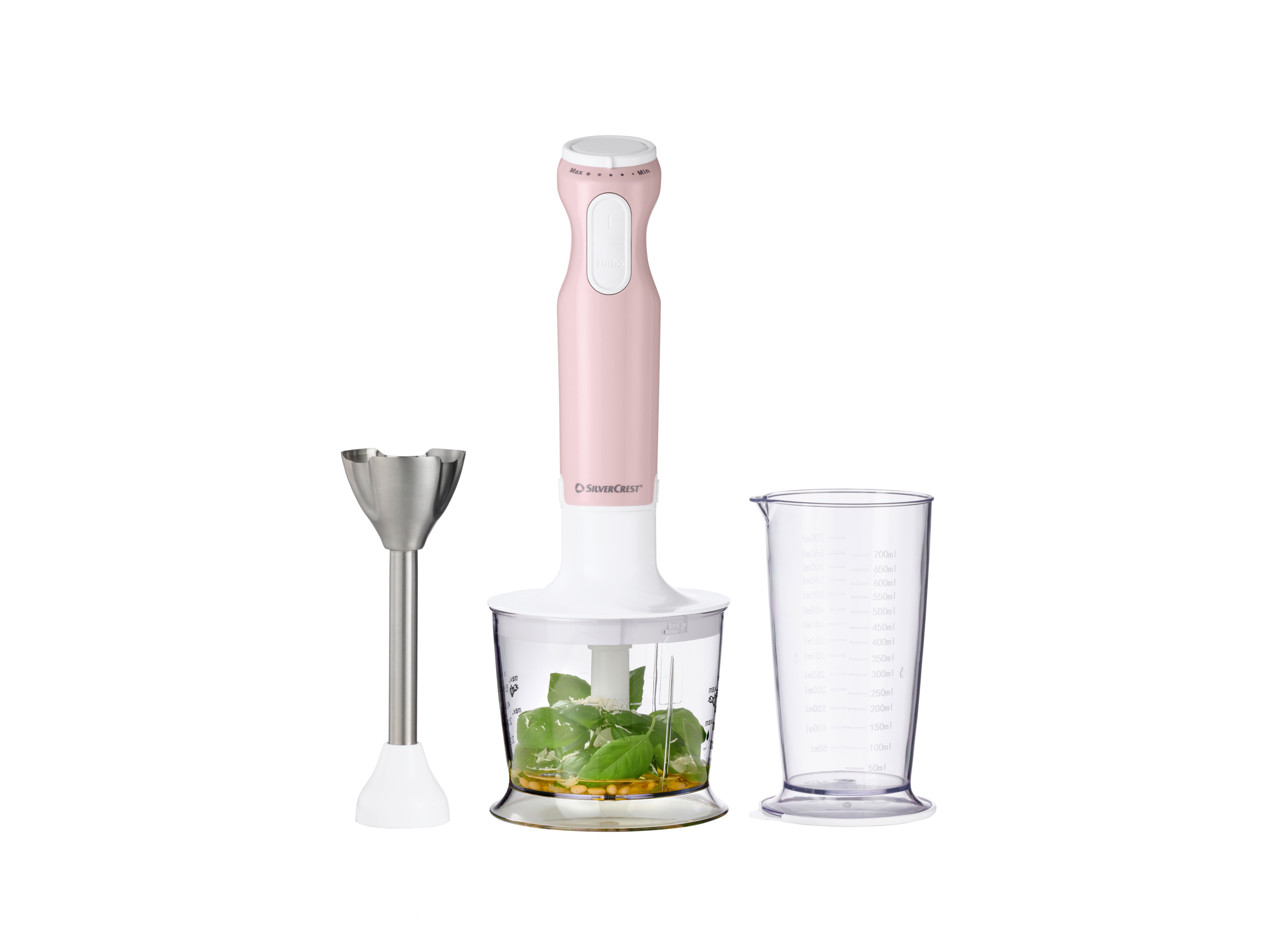 Thumbnail - SILVERCREST® Stabmixer Set Kunststoff 4-tlg. SSMS 600 G1 / SOSMS 600 G1. (Rosa)