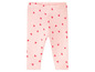 Rosa Leggings mit Herzchenmuster