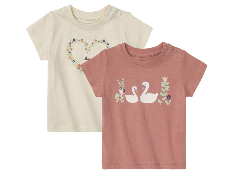 Gehe zu Vollbildansicht: lupilu® Baby T-Shirts, 2 Stück, aus reiner Bio-Baumwolle - Bild 12