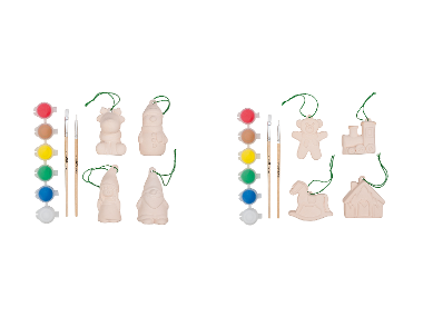 CRELANDO® Weihnachtsfiguren-Malset
