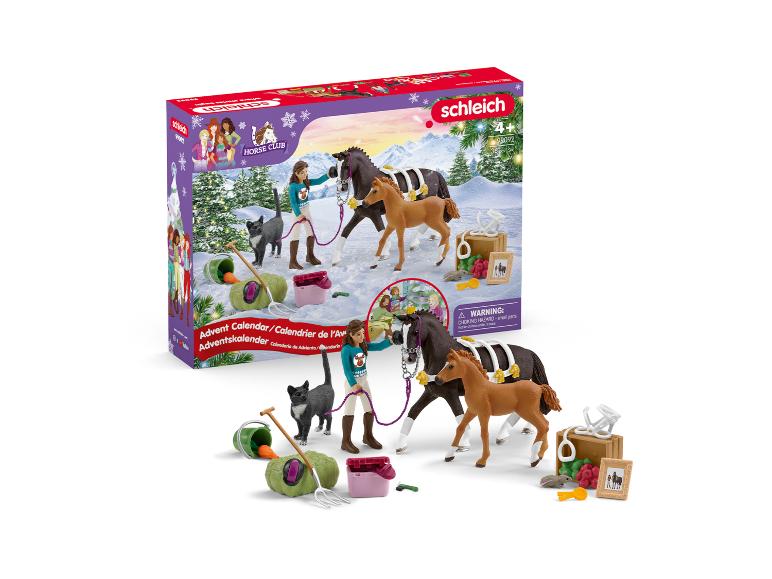 Schleich Horse Club Adventskalender mit Pferden, Figur und Zubehör.