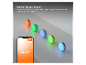 Farbige Macaron-Lautsprecher mit mobiler App zur Steuerung, die kräftigen Stereo-Sound bieten.