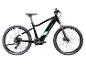 Schwarzes Zündapp X900 E-Mountainbike mit grünen und weißen Details und Kenda-Reifen.