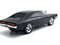 Ein schwarzer Dodge Charger, Fast & Furious-Modell.