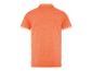 Orangefarbenes Kurzarm-Poloshirt, Rückansicht